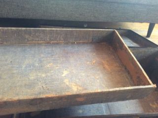 Vintage Black Steamer Footlocker foot locker storage chest box Trunk with tray 5