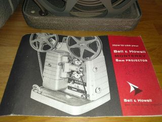 VINTAGE BELL & HOWELL MOVIE PROJECTOR MODEL 253 AX 2