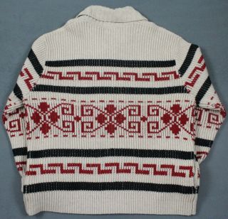 Pendleton Big Lebowski Dude Aztec Zip Cardigan Westerly Sweater XL Vintage Retro 3