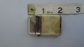 VINTAGE 1920 THORENS SWISS MADE CLAW LIGHTER NICKEL & MOTHER OF PEARL 11