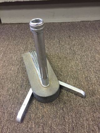 Vintage RCA Art Deco with Chrome Mic Microphone Stand Base 4