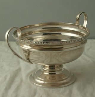 George V Solid Silver Sugar Bowl - 105g - Chester 1927