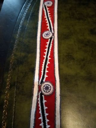 VINTAGE TWO LARGE NATIVE AMERICAN INDIAN CHOCTAW SASHES.  GREAT 2