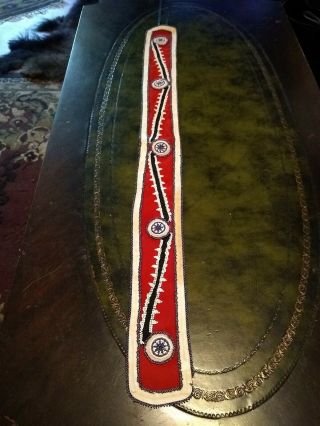 VINTAGE TWO LARGE NATIVE AMERICAN INDIAN CHOCTAW SASHES.  GREAT 4