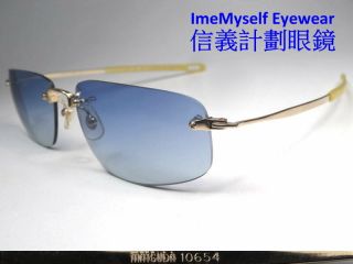 [ Imemyself Eyewear ] Matsuda 10654 Vintage Rimless Sunglasses Titanium Frames