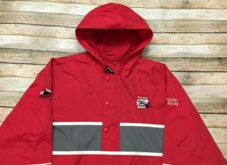 Winston Nhra Drag Racing Jacket Hooded Windbreaker Rare Vtg 90s Chase Xl Red