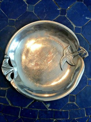 Sanborn Sterling Silver Handwrought Plate/mexico Sterling 178.  6g