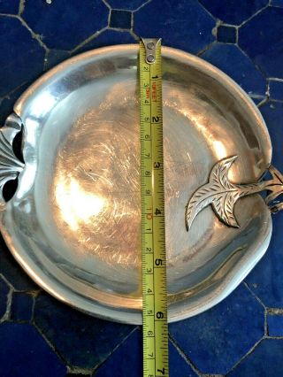 Sanborn Sterling Silver Handwrought Plate/Mexico Sterling 178.  6g 7