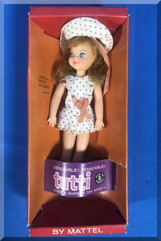 Mattel Vintage 1967 Blond Tutti Doll Barbie 