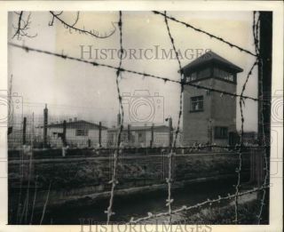 1949 Press Photo Dachau Nazi Concentration Camp In Germany - Pim02324