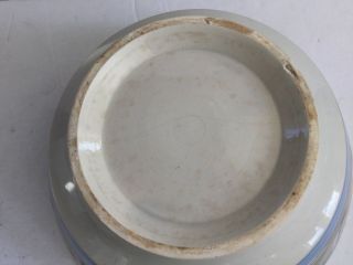 Mochaware Earthworm Pattern Bowl 19thc Early and Rare - Large 4