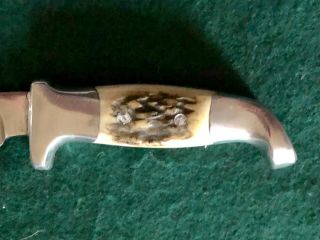 1962 - 83 R.  H.  RUANA 12B Knife Stamped M with Looped Sheath - Rare 5