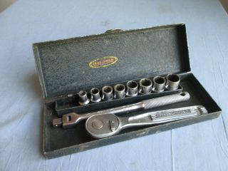 Vintage Craftsman Be 1/4  Dr Tools And Sockets
