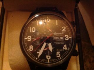 Ingersoll Bison 21 In1615bbk Rare Vintage Automatic Watch Gt8 Timepiece