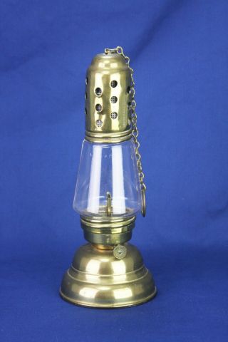 Antique Manhattan Brass Co.  Skaters Oil Lantern ca1880 3