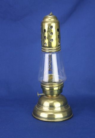 Antique Manhattan Brass Co.  Skaters Oil Lantern ca1880 4
