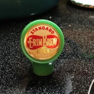 A) Vintage Erin Brew Beer Ball Tap Knob / Handle Standard Brewing Cleveland Oh