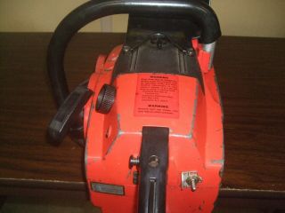 Vintage Homelite 330 Chainsaw W/20 Inch Bar & Chain 6