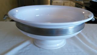 Vintage Match Cosi Tabellini White Bowl With Handles Made In Italy