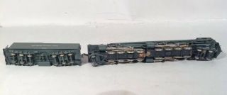 Vintage RIVAROSSI HO RAILROAD TRAIN LOCOMOTIVE ENGINE & TENDER CAR HV&W 4005 7