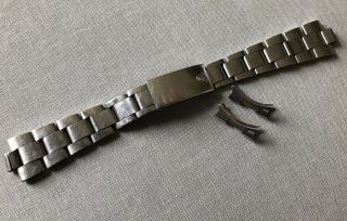 Vintage Rolex Oyster Stainless Steel Bracelet 19mm End Link 557