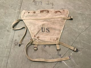 69h Wwii Us M1928 Haversack Blanket Pack Tail - Od 3