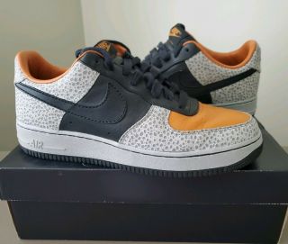 Nike Air Force 1 Low Supreme Safari - Size 9.  5 - Box Vtg Cojp