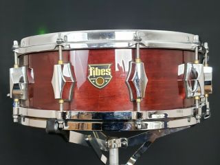 Fibes 5x14 " Jasper Maple Snare Drum Very Rare Low World