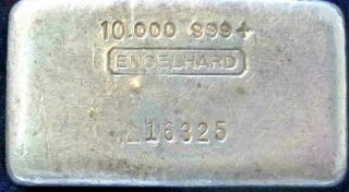 5 Digit Rare 4th Series Small 000 10 Oz 999,  Poured Loaf Engelhard Silver Bar