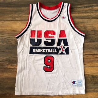 Vintage 90’s Michael Jordan Usa Dream Team Olympic Basketball Champion Jersey 44