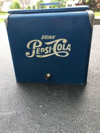 Vintage Blue Pepsi Cola Cooler