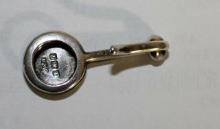 A antique solid silver napkin clip by G E Walton circa 1908. 2