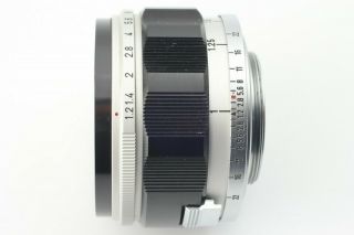 Rare,  Canon 50mm f1.  2 Lens for Leica L Screw Mount L39 LTM Japan 8