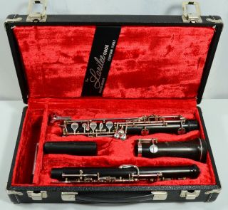 Vintage Larilee Hand - Made Wood Oboe Model 150 W W/ Case S/n 22252