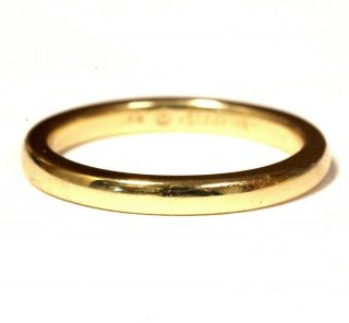 14k Yellow Gold 2.  20mm Womens Wedding Band Ring 2.  5g Estate Vintage