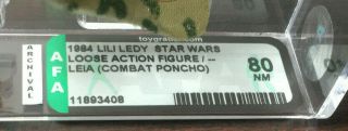 Star Wars Vintage Princess Leia Combat Poncho LILI LEDY / MEXICO AFA 80 NM 2