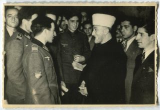 German Wwii Archive Photo: Foreigners In Wehrmacht Meeting With Muslim Mullah