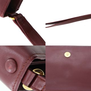 Cartier Logos Must Line Clutch Bag Bordeaux Leather Vintage Authentic BB664 W 7