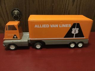 Vintage Tonka Allied Van Lines Tractor Trailer Semi.