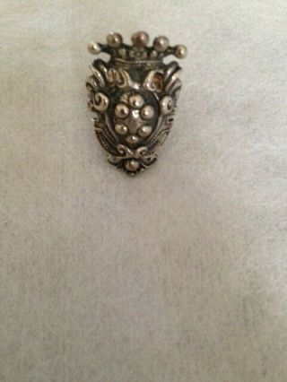 antique very rare PERUZZI ITALIAN RING STERLING SIGNED 3