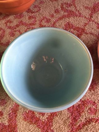 Vintage Bauer Pottery Ringware Design Nesting Mixing Bowls Complete Set of 5 8