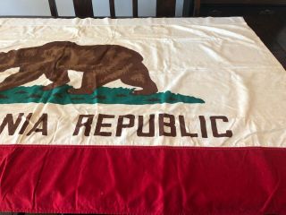 Vintage California Flag,  California Republic Flag from the 1960s 68 