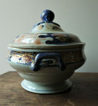 Chinese export porcelain imari tureen - early C18th - Kangxi,  Yongzheng? 4