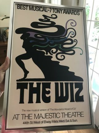 Vintage 1974 The Wiz Theater Poster By Artist Milton Glaser