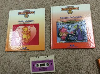Vintage 1984,  1985 Teddy Ruxbin Talking Bear,  9 Books And 9 Tapes,  Care Guide 4