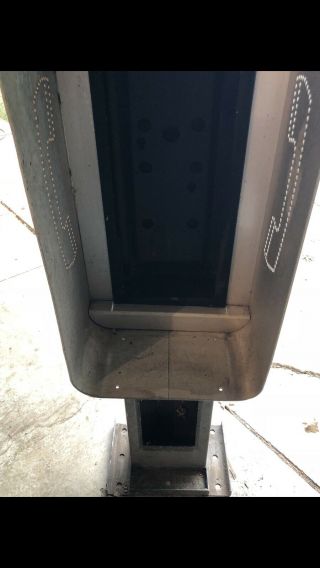 Vintage Aluminum Phone Booth With Base. 2