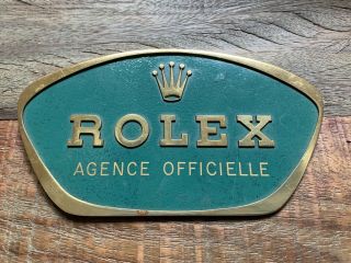 Rolex Vintage Official Agent Dealer Display Enamel Daytona Gmt Submariner Rare
