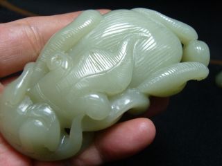 FINELY CARVED CHINESE Jade Statue - See Video a3 10