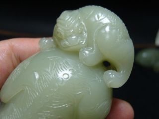 FINELY CARVED CHINESE Jade Statue - See Video a3 4