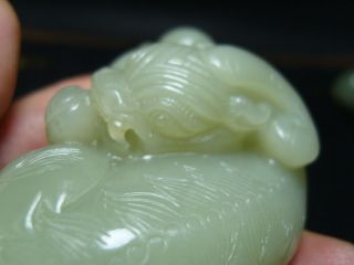 FINELY CARVED CHINESE Jade Statue - See Video a3 9